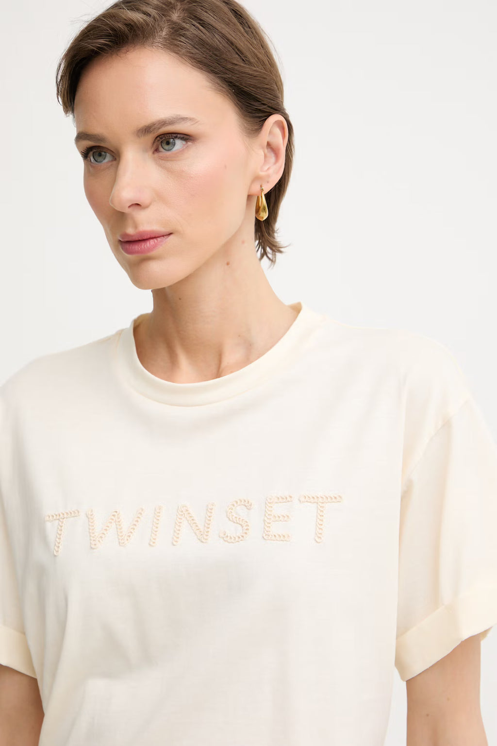 TWINSET - T-shirt da donna in cotone