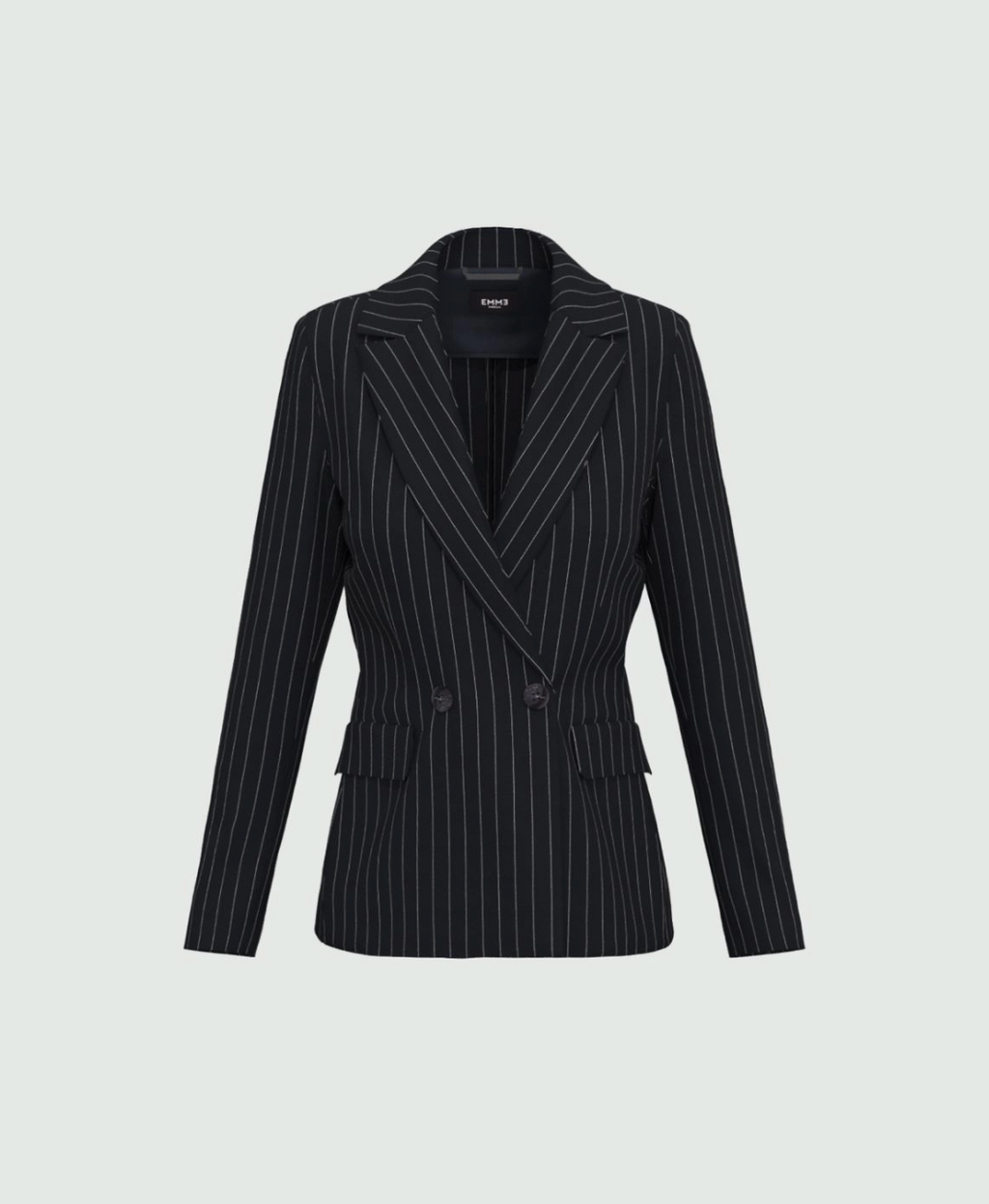 EMME MARELLA BLAZER IN JERSEY GESSATO - BLU NOTTE