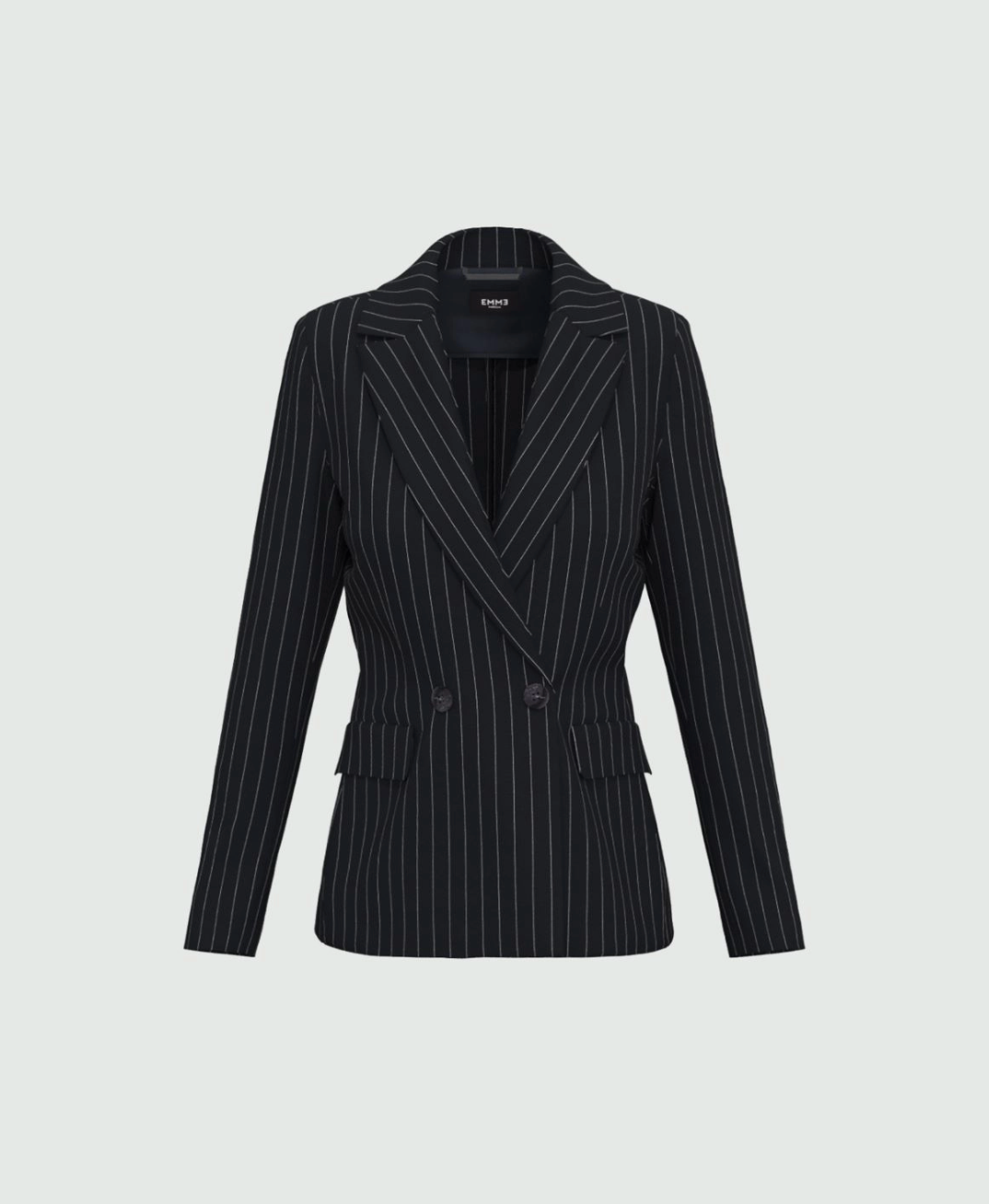 EMME MARELLA BLAZER IN JERSEY GESSATO - BLU NOTTE