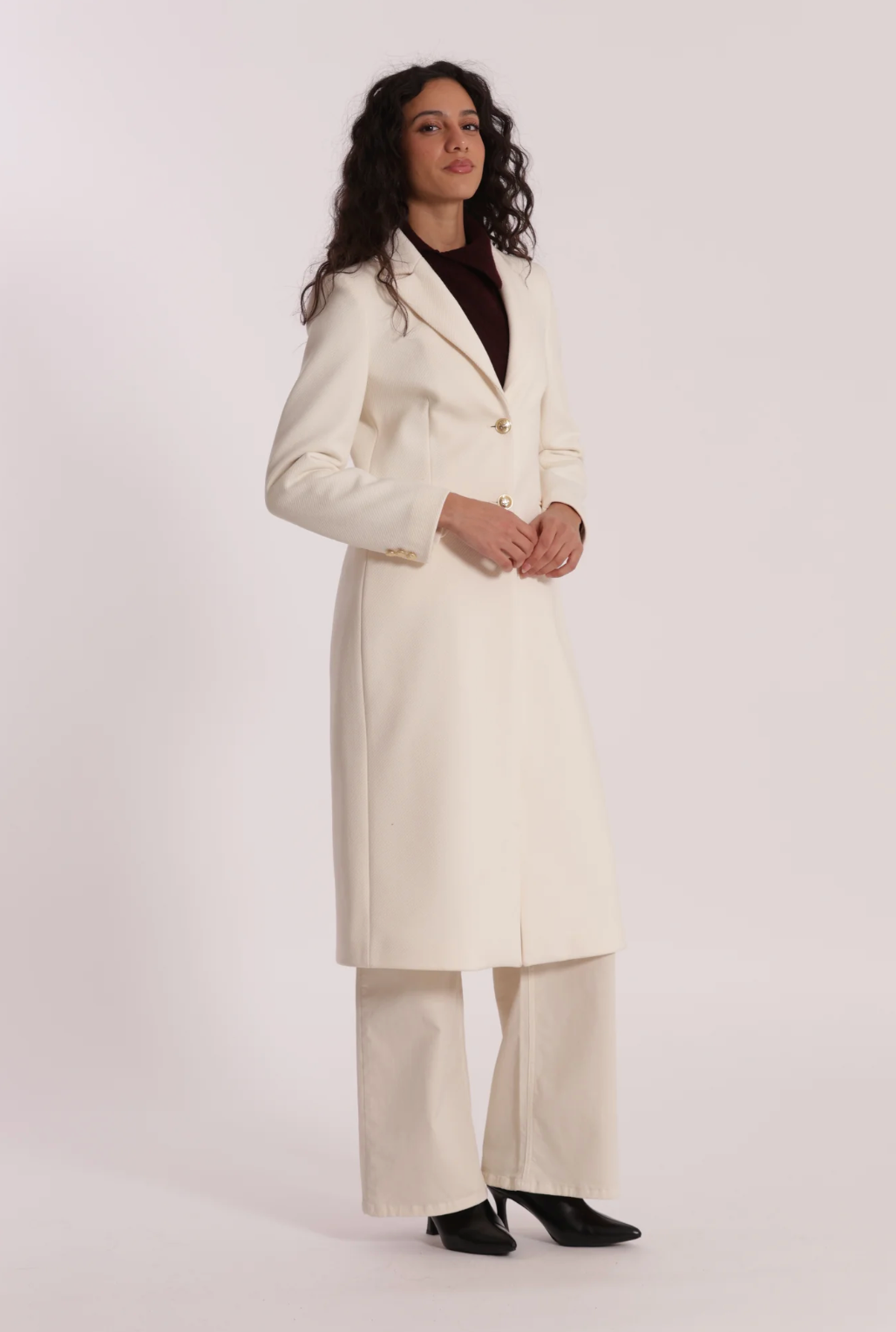 MIMÌ MUÀ Cappotto Lungo Panna