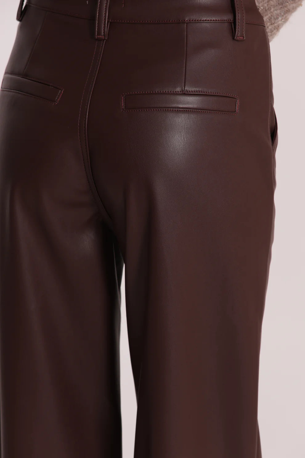 MIMÌ MUÀ-Jeans wide leg ecopelle