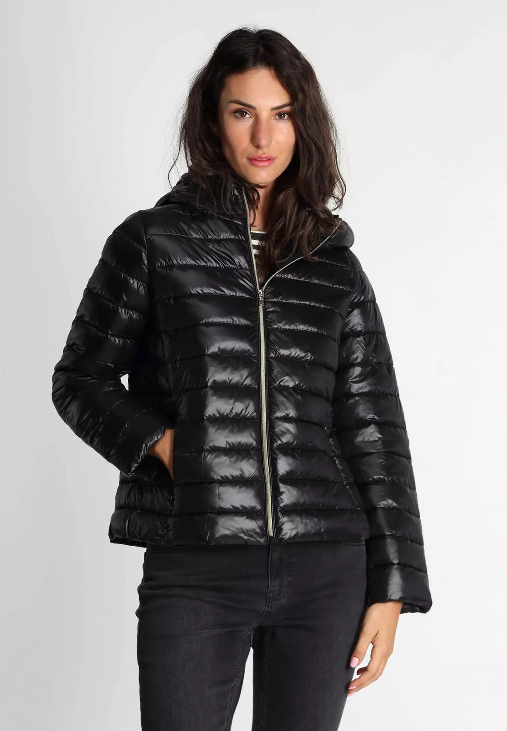 EMME MARELLA piumino downproof antigoccia con cappuccio