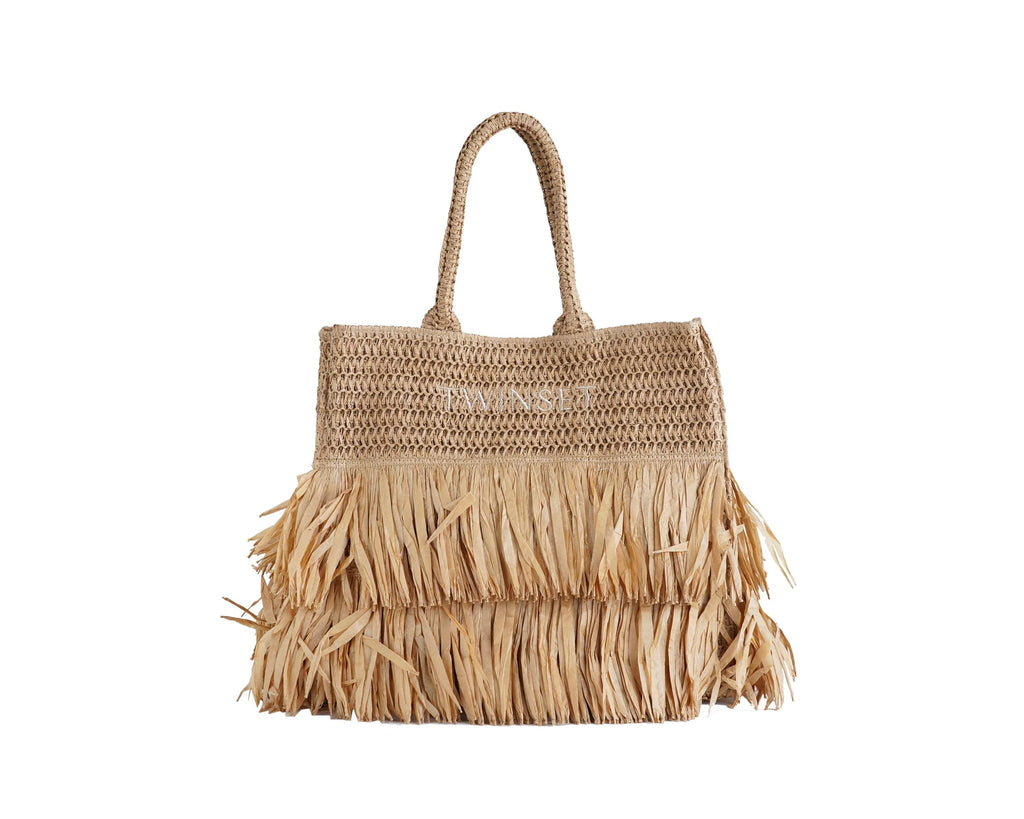 TWINSET - Borsa Shopper In Rafia