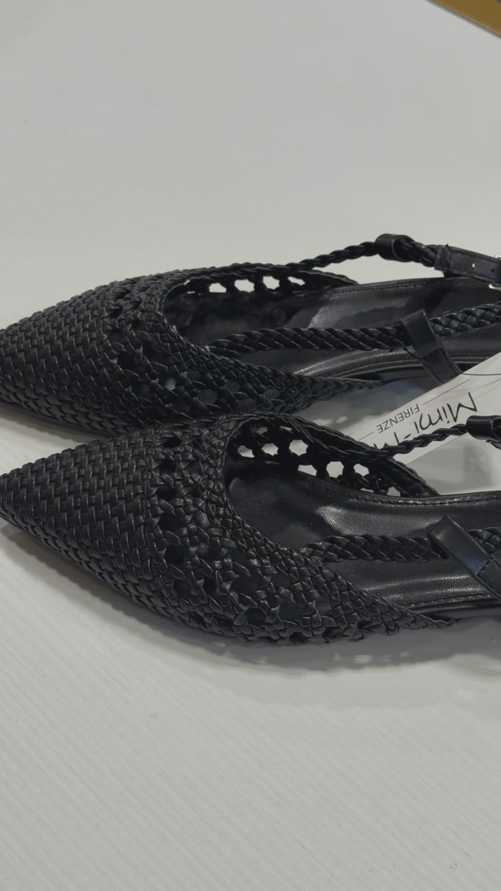 MIMIMUA - Slingback donna intrecciate a punta